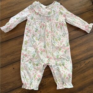 Smocked Floral Romper